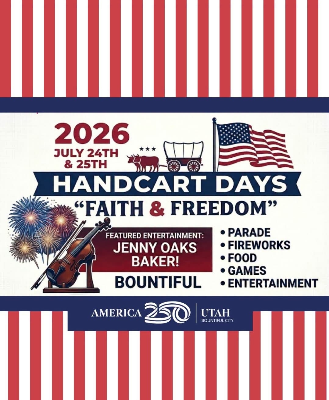 Faith, Freedom, and Fun: Bountiful Prepares for the 76th Annual Handcart Days